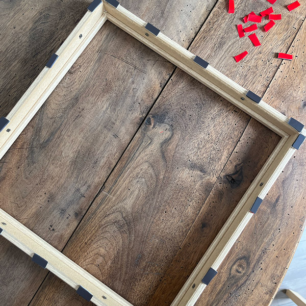 création d'un cadre en bois aimantée 